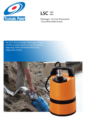 Pompy zatapialne ściekowe Tsurumi-Pumpen LSC1.4S2