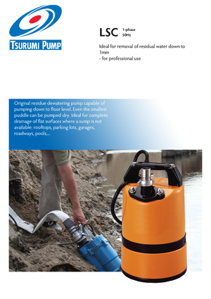 Pompy zatapialne ściekowe Tsurumi-Pumpen LSC1.4S2