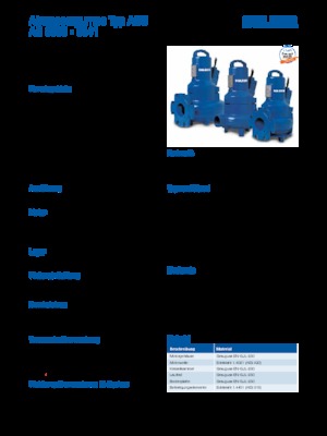 Pompy zatapialne do wody brudnej Sulzer AS 0840 S 26-2 D/TKS
