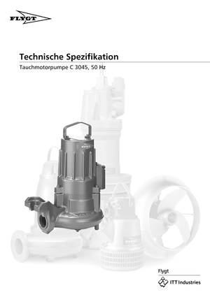Pompy zatapialne do wody brudnej Flygt-Pumpen CS 3045 LR 250
