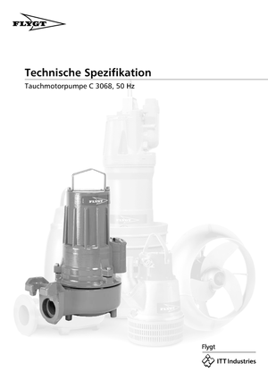 Pompy zatapialne do wody brudnej Flygt-Pumpen CS 3068 LR 251