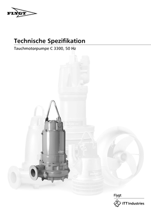 Pompy zatapialne do wody brudnej Flygt-Pumpen CS 3300 LR 632 EEx