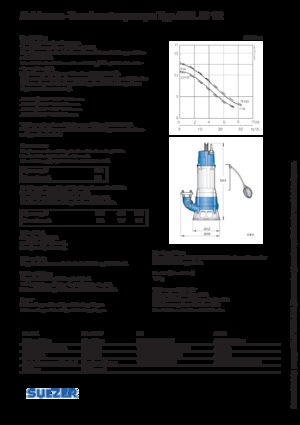 Pompy zatapialne do wody brudnej Sulzer JS 12 D 114