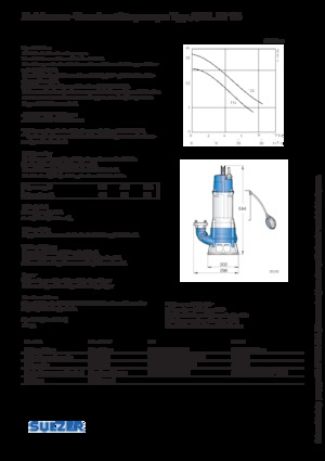 Pompy zatapialne do wody brudnej Sulzer JS 15 D 126