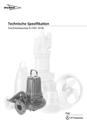 Pompy zatapialne do wody brudnej Flygt-Pumpen NS 3102 LR 461 EEx