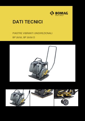 Jednokierunkowe Zagęszczarki / płyty wibracyjne Bomag BP 25/50 D