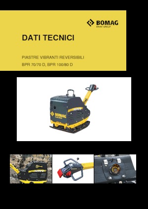 Rewersyjne Zagęszczarki / płyty wibracyjne Bomag BPR 70/70 D