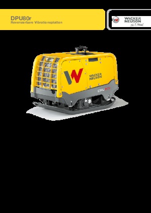 Rewersyjne Zagęszczarki / płyty wibracyjne Wacker Neuson DPU80r Lem 770