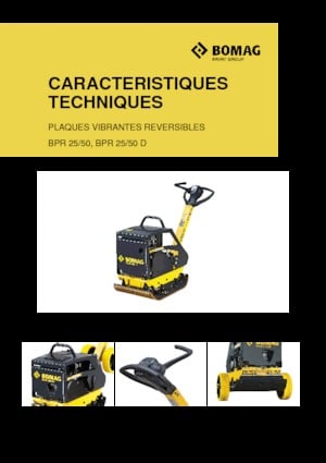 Rewersyjne Zagęszczarki / płyty wibracyjne Bomag BPR 25/50