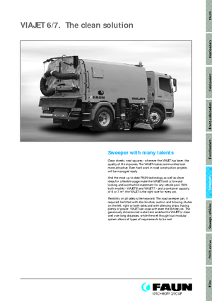 Zamiatarki ssące prawostronne Faun Viajet 7