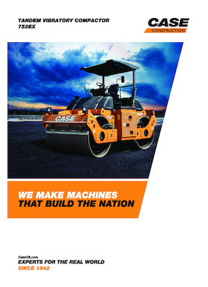 Walce wibracyjne tandemowe Case 752EX