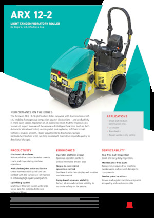 Walce wibracyjne tandemowe Ammann ARX 12-2