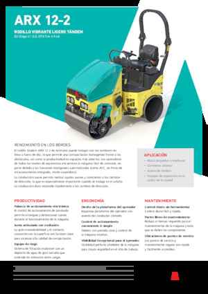 Walce wibracyjne tandemowe Ammann ARX 12-2