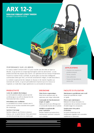 Walce wibracyjne tandemowe Ammann ARX 12-2