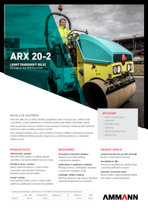Walce wibracyjne tandemowe Ammann ARX 20-2