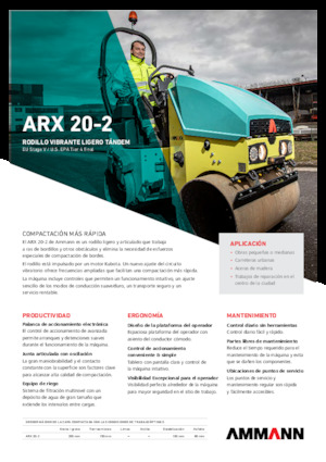 Walce wibracyjne tandemowe Ammann ARX 20-2