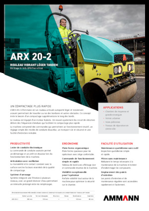 Walce wibracyjne tandemowe Ammann ARX 20-2