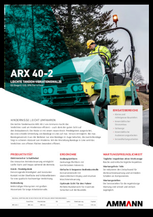 Walce wibracyjne tandemowe Ammann ARX 40 -2