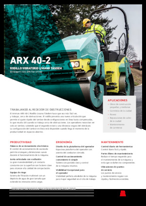Walce wibracyjne tandemowe Ammann ARX 40 -2