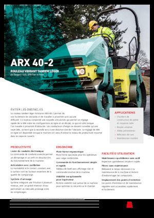 Walce wibracyjne tandemowe Ammann ARX 40-2