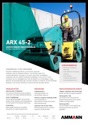 Walce wibracyjne tandemowe Ammann ARX 45-2