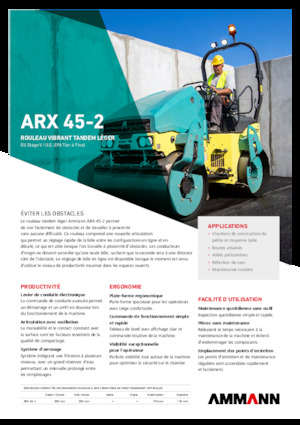 Walce wibracyjne tandemowe Ammann ARX 45-2