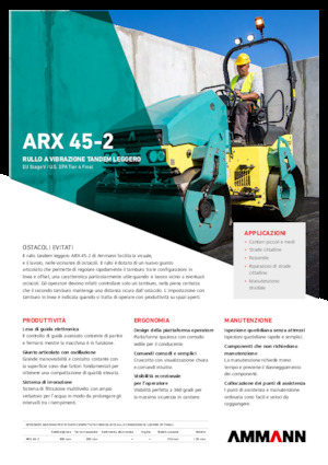 Walce wibracyjne tandemowe Ammann ARX 45-2