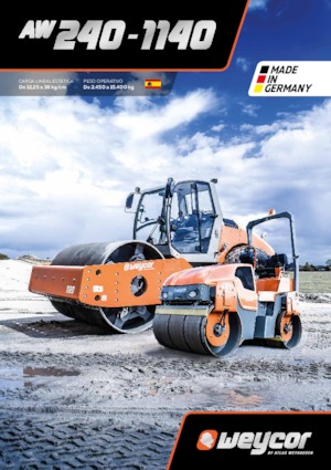 Walce wibracyjne tandemowe weycor AW 240