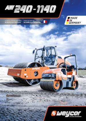 Walce wibracyjne tandemowe weycor AW 240