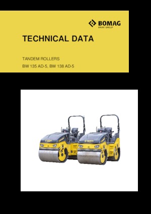 Walce wibracyjne tandemowe Bomag BW 138 AD-5