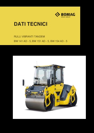 Walce wibracyjne tandemowe Bomag BW 151 AD-5