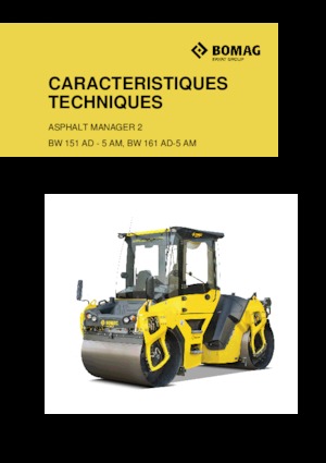 Walce wibracyjne tandemowe Bomag BW 161 AD-5 AM