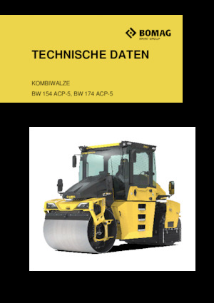 Walce wibracyjne tandemowe Bomag BW 154 ACP-5