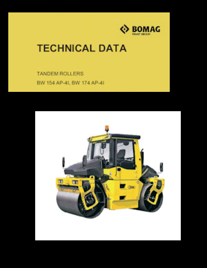 Walce wibracyjne tandemowe Bomag BW 154 AP-4I