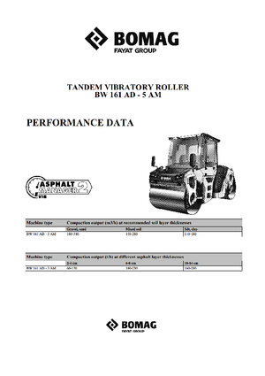 Walce wibracyjne tandemowe Bomag BW 161 AD-5 AM