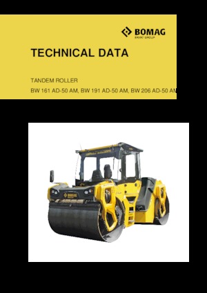 Walce wibracyjne tandemowe Bomag BW 161 AD-50 AM