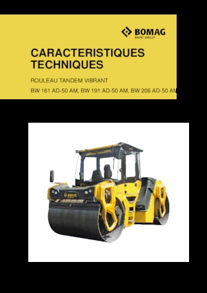 Walce wibracyjne tandemowe Bomag BW 161 AD-50 AM