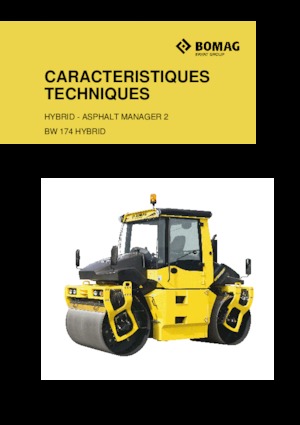Walce wibracyjne tandemowe Bomag BW 174 AP 4 AM Hybrid