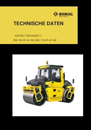 Walce wibracyjne tandemowe Bomag BW 174 AP 4f AM