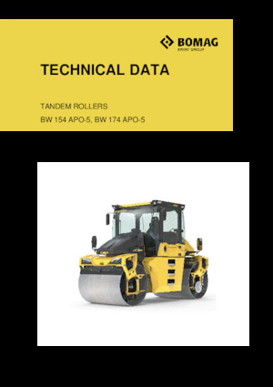 Walce wibracyjne tandemowe Bomag BW 154 APO-5