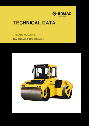Walce wibracyjne tandemowe Bomag BW 203 SL-4