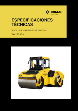 Walce wibracyjne tandemowe Bomag BW 205 AD-4