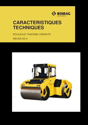 Walce wibracyjne tandemowe Bomag BW 205 AD-4