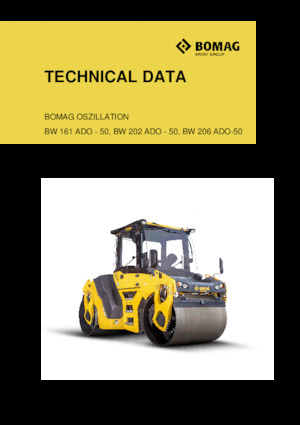 Walce wibracyjne tandemowe Bomag BW 206 ADO-50