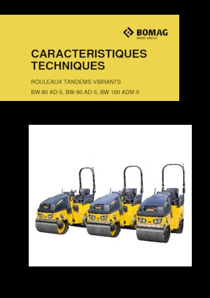 Walce wibracyjne tandemowe Bomag BW 100 ADM-5