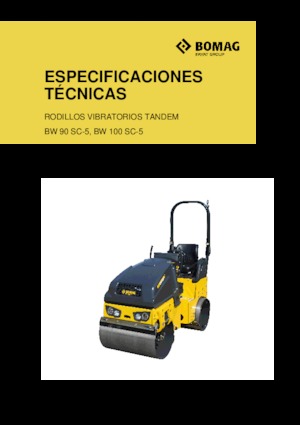 Walce wibracyjne tandemowe Bomag BW 90 SC-5
