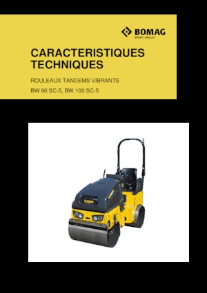 Walce wibracyjne tandemowe Bomag BW 100 SC-5