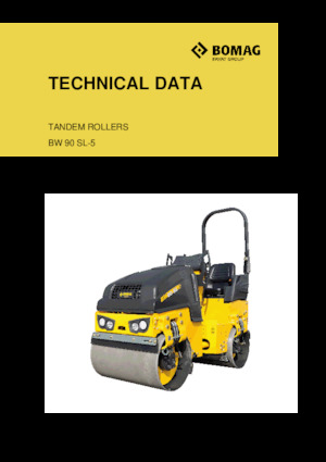 Walce wibracyjne tandemowe Bomag BW 90 SL-5
