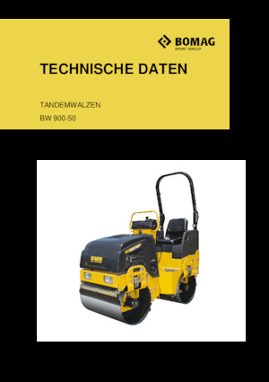 Walce wibracyjne tandemowe Bomag BW 900-50