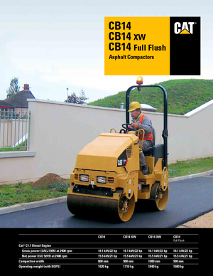 Walce wibracyjne tandemowe Caterpillar CB14